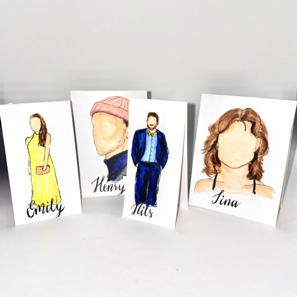 Tischkarten Hochzeit individuell