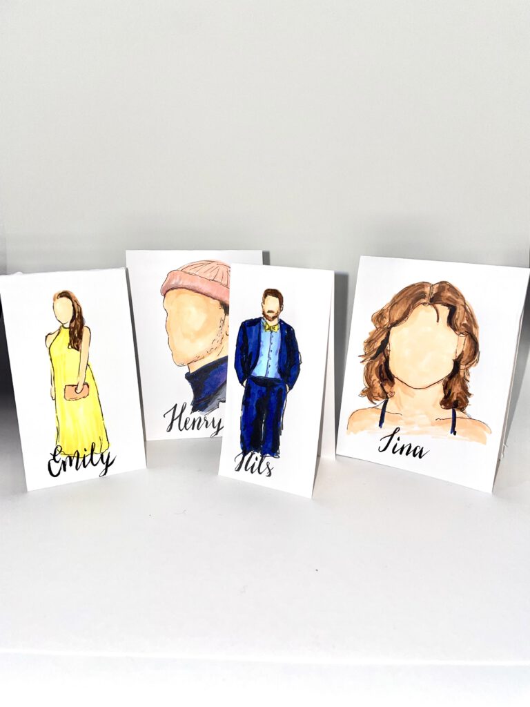 Tischkarten Hochzeit individuell