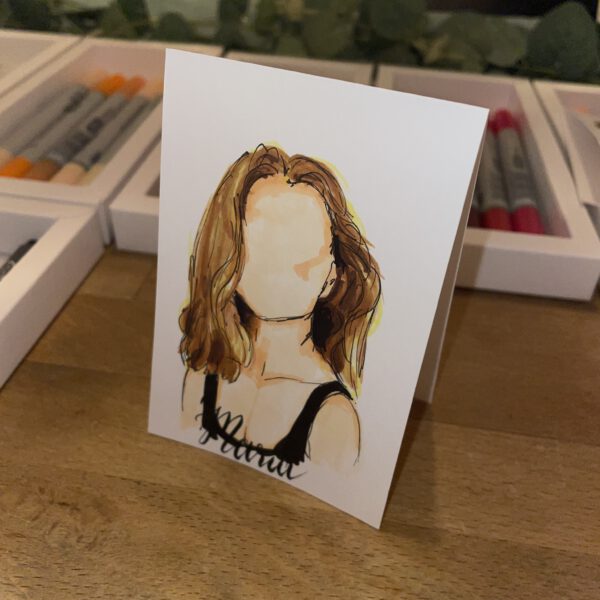 Handgemachte Tischkarte Hochzeitsfeier