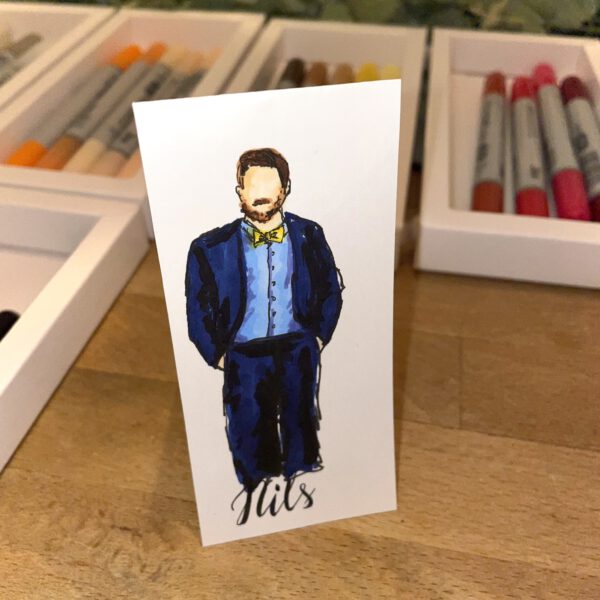 Hochzeitsgast Platzkarte kreativ gestaltet