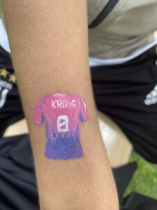 Deutschland Auswärtstrikkot schminken