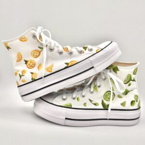 Zitronenschuhe handbemalt