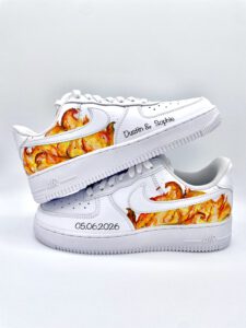 Partner-Sneaker Hochzeitsmotiv