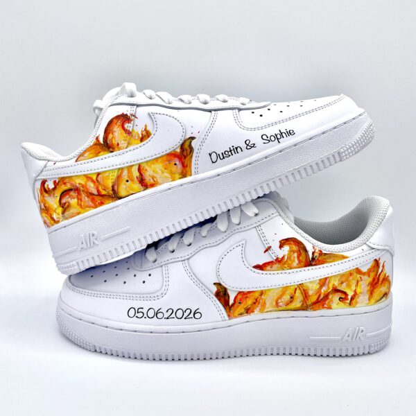 Partner-Sneaker Hochzeitsmotiv