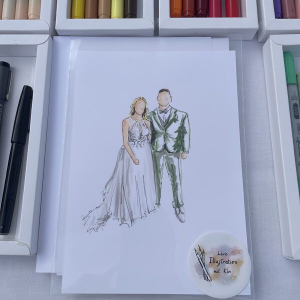 Brautpaar Illustration