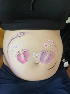 Babybauchbemalung Schwangerschaft