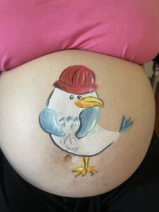 Asklepios Klinik Babybauchbemalung