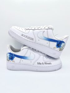 Personalisierte Hochzeitssneaker für Braut und Bräutigam