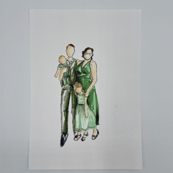 live painting wedding