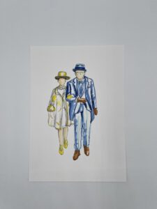 Gästeillustrationen Hochzeit