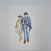 Gästeillustrationen Hochzeit