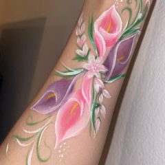 Blumen Schminken